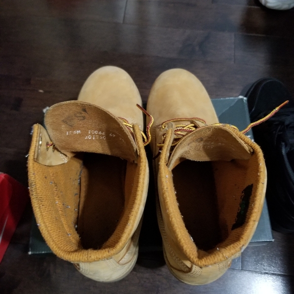 timberland boots wheat size 10.5 - Picture 3 of 4